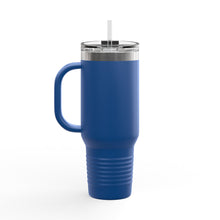 Load image into Gallery viewer, &#39;555&#39; Insulated Travel Mug — 40oz Stainless Tumbler with Handle &amp; Straw