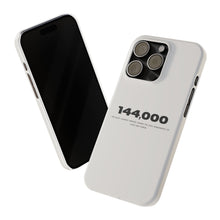 Load image into Gallery viewer, &#39;144,000&#39; Case — Minimal Slim iPhone Case