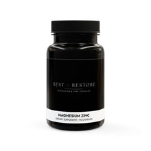 Load image into Gallery viewer, &#39;Rest + Restore&#39; Magnesium Zinc Supplement (90 Capsules)