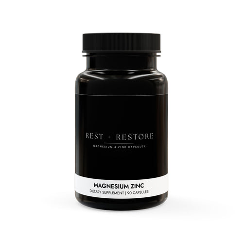 'Rest + Restore' Magnesium Zinc Supplement (90 Capsules)