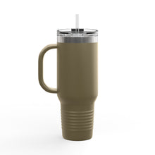 Load image into Gallery viewer, &#39;777&#39; Insulated Travel Mug — 40oz Stainless Tumbler with Handle &amp; Straw