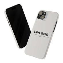 Load image into Gallery viewer, &#39;144,000&#39; Case — Minimal Slim iPhone Case
