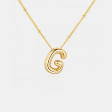 Load image into Gallery viewer, 18K Gold Letter Pendant Necklace