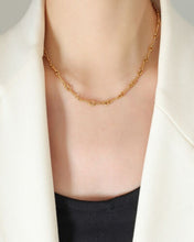 Load image into Gallery viewer, 18K Gold Rope Link Chain Necklace