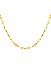 Load image into Gallery viewer, 18K Gold Rope Link Chain Necklace