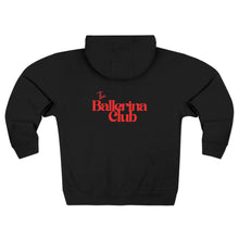 Load image into Gallery viewer, The Ballerina Club Zip Hoodie Blk/Red