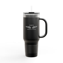 Load image into Gallery viewer, &#39;555&#39; Insulated Travel Mug — 40oz Stainless Tumbler with Handle &amp; Straw