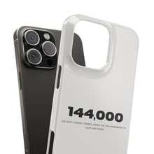 Load image into Gallery viewer, &#39;144,000&#39; Case — Minimal Slim iPhone Case