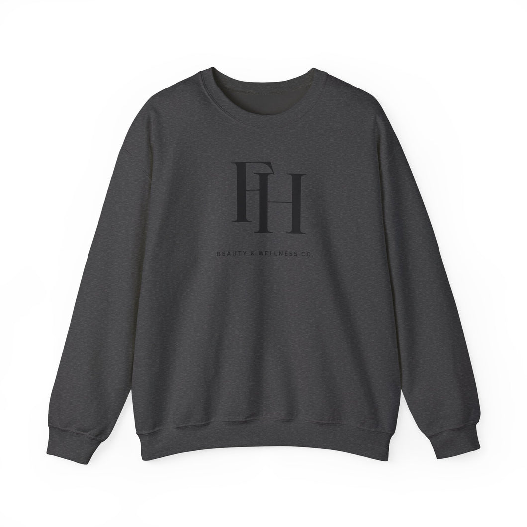 Minimal Monogram Crewneck Sweatshirt – FH Logo Cozy Pullover