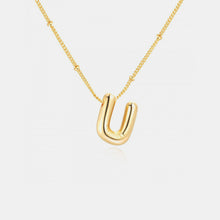 Load image into Gallery viewer, 18K Gold Letter Pendant Necklace