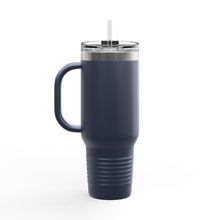 Load image into Gallery viewer, &#39;555&#39; Insulated Travel Mug — 40oz Stainless Tumbler with Handle &amp; Straw