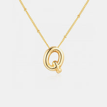 Load image into Gallery viewer, 18K Gold Letter Pendant Necklace