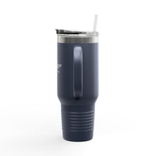 Load image into Gallery viewer, &#39;555&#39; Insulated Travel Mug — 40oz Stainless Tumbler with Handle &amp; Straw