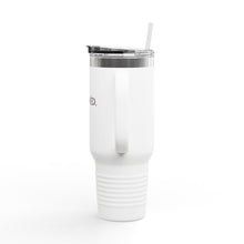 Load image into Gallery viewer, &#39;Aligned&#39; Insulated Travel Mug — 40oz Stainless Tumbler with Handle &amp; Straw