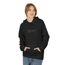 Load image into Gallery viewer, Classic &#39;Feme Haus&#39; Hoodie — Minimalist Fleece Pullover