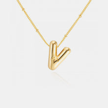 Load image into Gallery viewer, 18K Gold Letter Pendant Necklace
