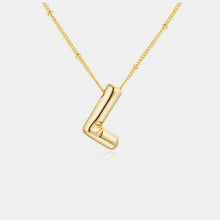 Load image into Gallery viewer, 18K Gold Letter Pendant Necklace