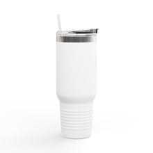 Load image into Gallery viewer, &#39;FH&#39; Monogram Insulated Travel Mug — 40oz Stainless Tumbler with Handle &amp; Straw