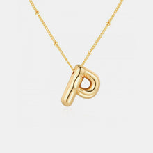 Load image into Gallery viewer, 18K Gold Letter Pendant Necklace