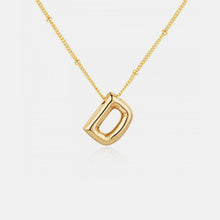 Load image into Gallery viewer, 18K Gold Letter Pendant Necklace