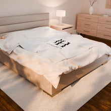 Load image into Gallery viewer, Plush &#39;FH&#39; Monogram Throw Blanket