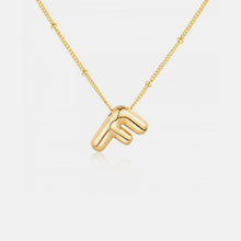 Load image into Gallery viewer, 18K Gold Letter Pendant Necklace