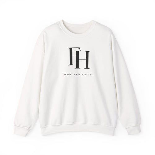 Minimal Monogram Crewneck Sweatshirt – FH Logo Cozy Pullover