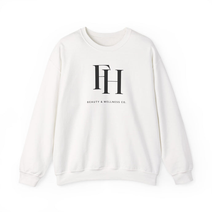 Minimal Monogram Crewneck Sweatshirt – FH Logo Cozy Pullover