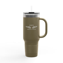 Load image into Gallery viewer, &#39;555&#39; Insulated Travel Mug — 40oz Stainless Tumbler with Handle &amp; Straw