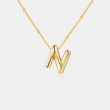Load image into Gallery viewer, 18K Gold Letter Pendant Necklace