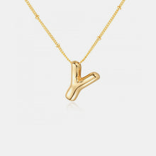 Load image into Gallery viewer, 18K Gold Letter Pendant Necklace