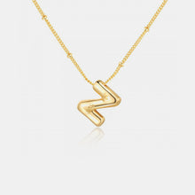 Load image into Gallery viewer, 18K Gold Letter Pendant Necklace