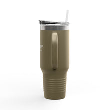 Load image into Gallery viewer, &#39;555&#39; Insulated Travel Mug — 40oz Stainless Tumbler with Handle &amp; Straw