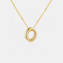 Load image into Gallery viewer, 18K Gold Letter Pendant Necklace