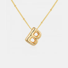 Load image into Gallery viewer, 18K Gold Letter Pendant Necklace