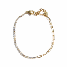 Load image into Gallery viewer, Paperclip Tennis Bracelet