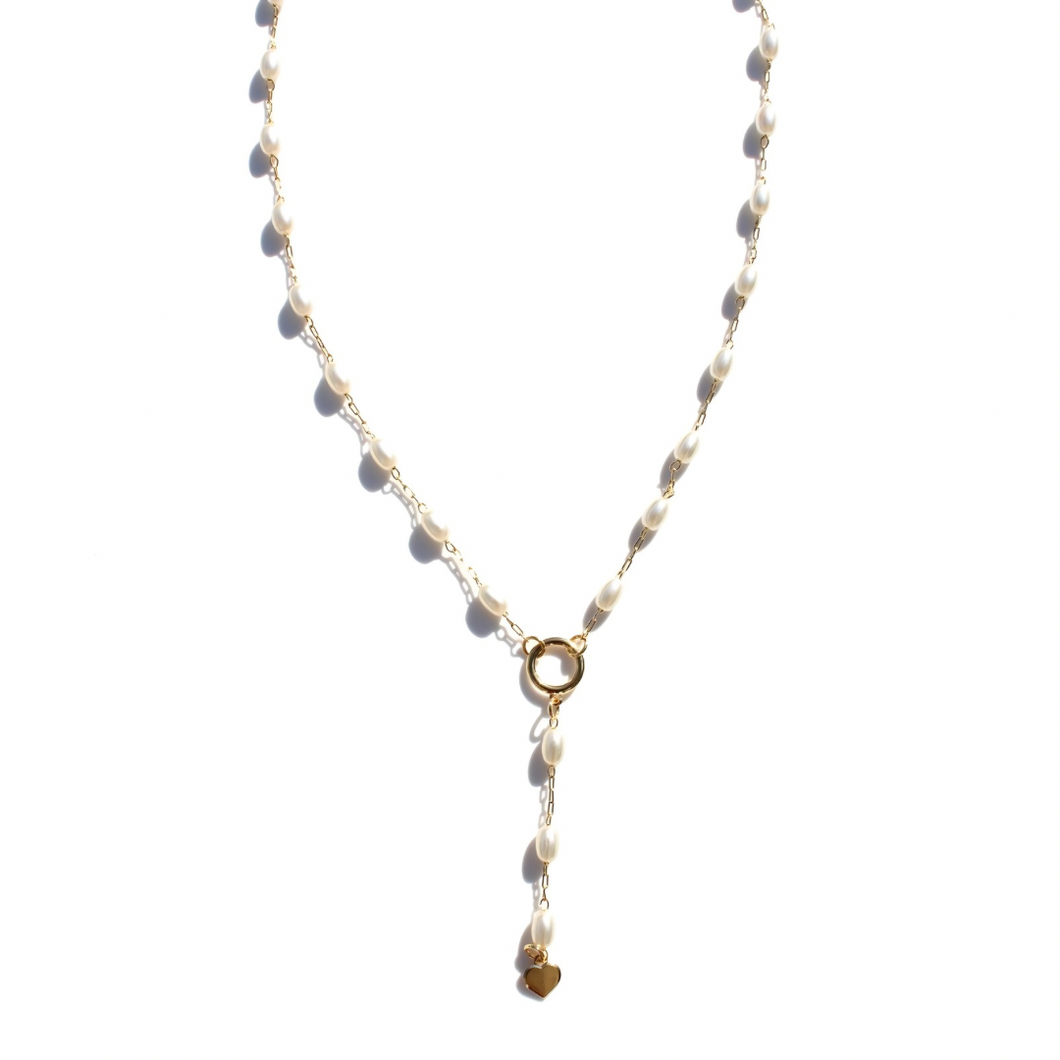 Lariat Pearl Necklace