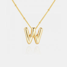 Load image into Gallery viewer, 18K Gold Letter Pendant Necklace