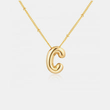 Load image into Gallery viewer, 18K Gold Letter Pendant Necklace