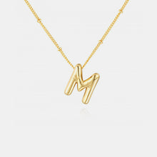 Load image into Gallery viewer, 18K Gold Letter Pendant Necklace