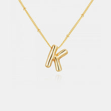 Load image into Gallery viewer, 18K Gold Letter Pendant Necklace