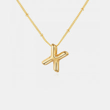 Load image into Gallery viewer, 18K Gold Letter Pendant Necklace