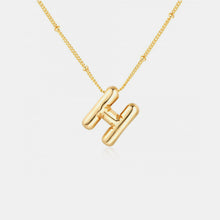 Load image into Gallery viewer, 18K Gold Letter Pendant Necklace