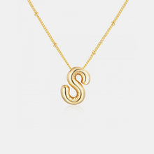 Load image into Gallery viewer, 18K Gold Letter Pendant Necklace