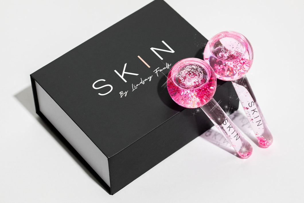 Ice Globes For Facials - Pink